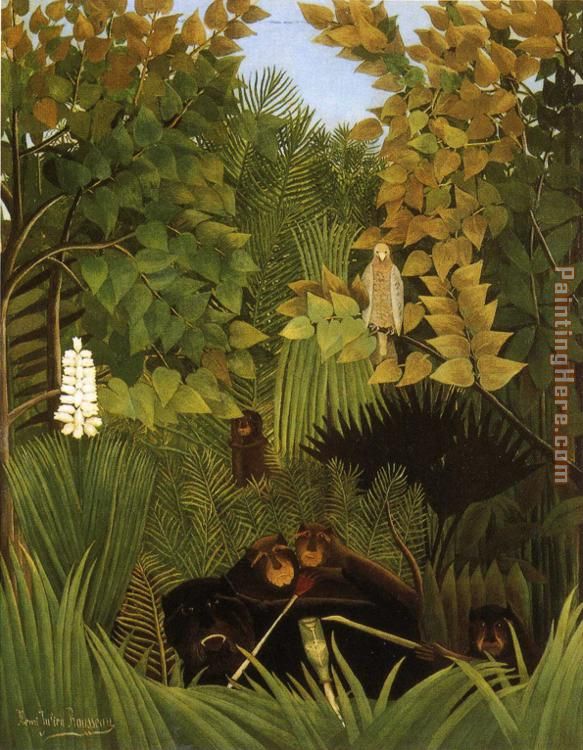 Merry Jesters painting - Henri Rousseau Merry Jesters art painting